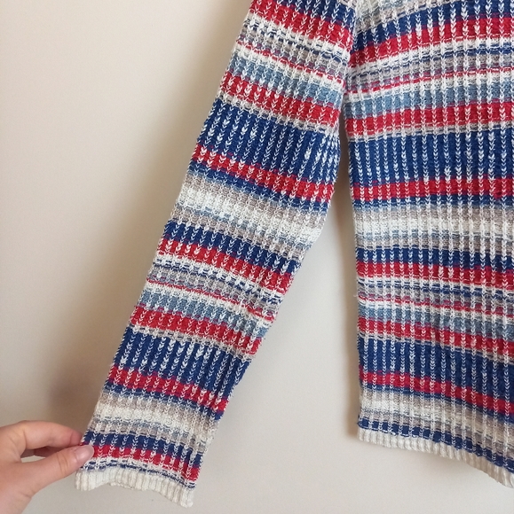 Seasalt Cornwall Ponsanooth Fisherman's Knit Cotton Linen Jumper UK 12 - Picture 3 of 5